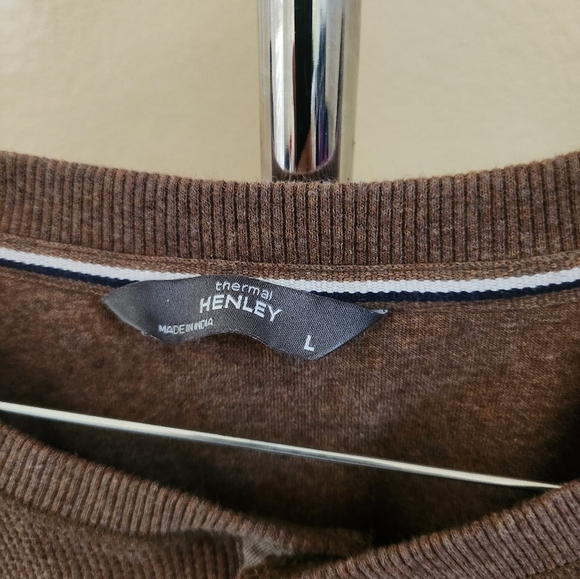 Thermal Henley Long Sleeve Pullover - Picture 3 of 4